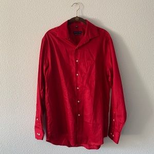 Barely Worn Red Men’s dress shirt